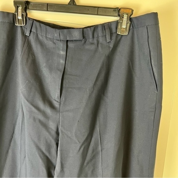 Pendleton Womens Savvy Dress Career Pants Blue Stretch Pockets Wool Blend 16 - Picture 2 of 7